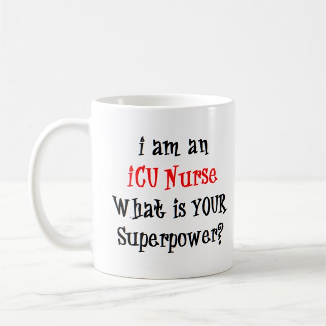 icu nurse coffee mug (Left)