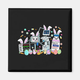 ICU Nurse Easter Day CRNA Nurse Pharmacology Bunny Magnet