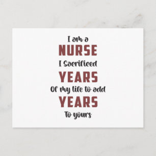 ICU Nurse Emergency Ambulance Medicine Hospital Postcard
