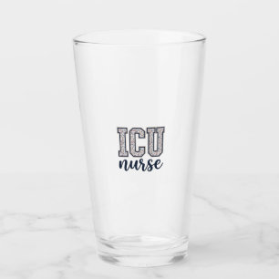 ICU Nurse Floral Varsity Shirt Design_1 Glass