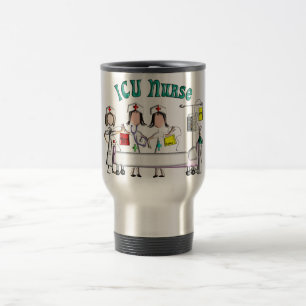 ICU Nurse Gifts Unique 3D Artist Graphics Travel Mug