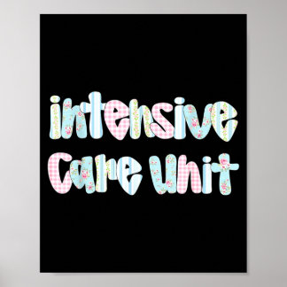 Icu nurse intensive care unit nurse nursing poster
