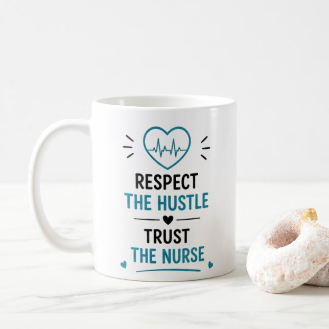 ICU Nurse Mug Funny Nurse Gift Intensive Care (With Donut)