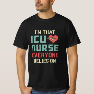 ICU Nurse Nursery Emergency Ambulance Love Funny T-Shirt