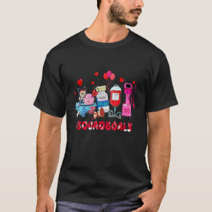 ICU Nurse Squad Goals Happy Valentines Day Funny I T-Shirt