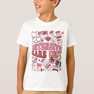 Icu Nurse Valentine's Day Intensive Care Unit Team T-Shirt