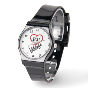 ICU Nurse word art Watch