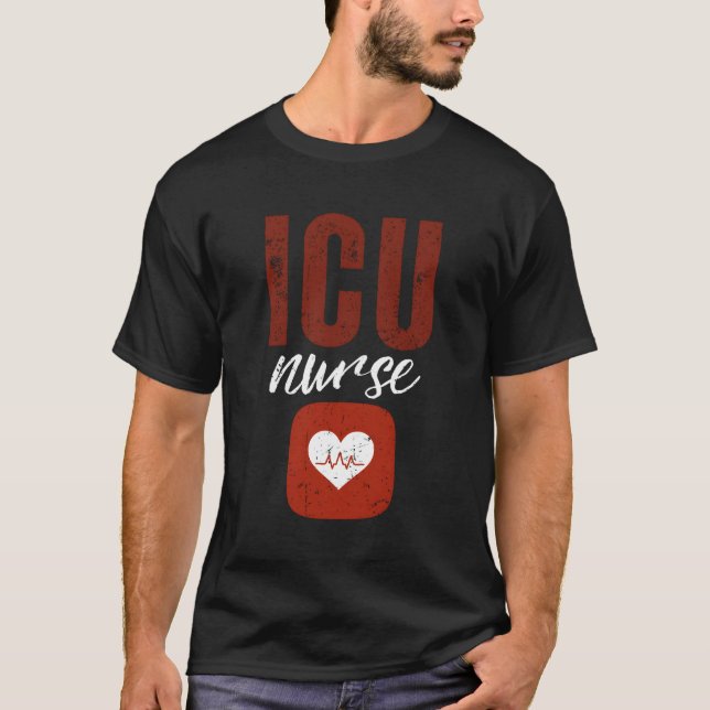 Icu Nurse Work School Nursing Team Squad T-Shirt (Front)