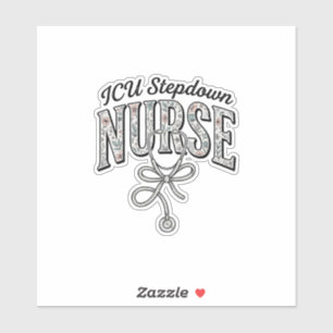 ICU Stepdown Nurse Vintage Floral Stethoscope Shir
