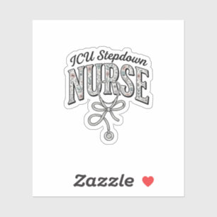 ICU Stepdown Nurse Vintage Floral Stethoscope Shir