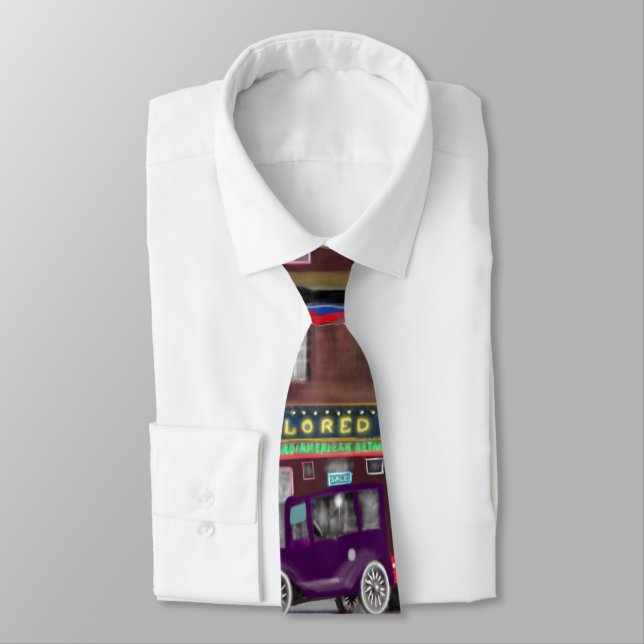 iCultureUp Roaring 20s Vintage Neck Tie (Tied)