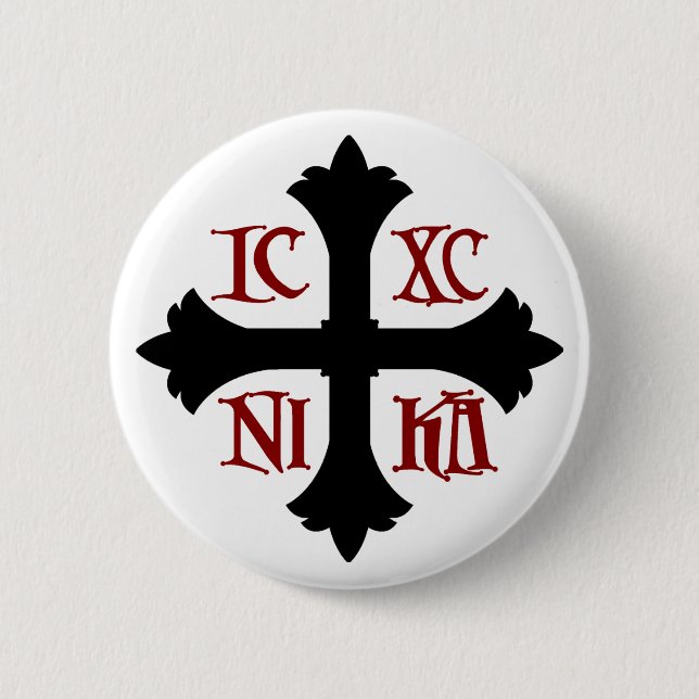 ICXC NIKA Cross Button (Front)