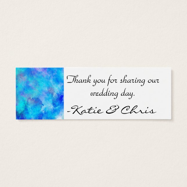 Icy Blue Abstract Design (Back)