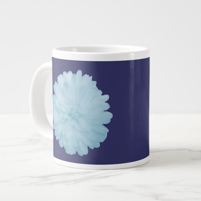 Icy Blue Marigold Mug (Front Left)