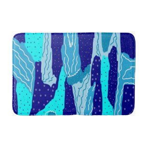 Icy Blue Ocean Bath Mat