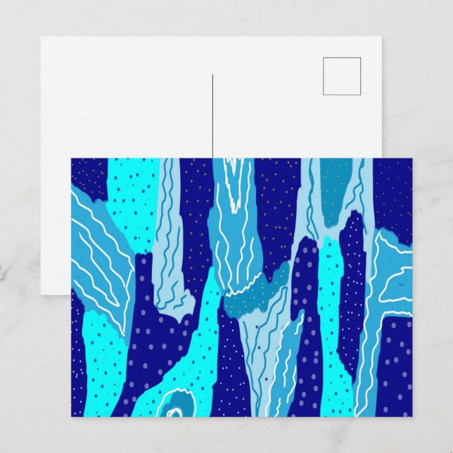 Icy Blue Ocean  Postcard (Front/Back)