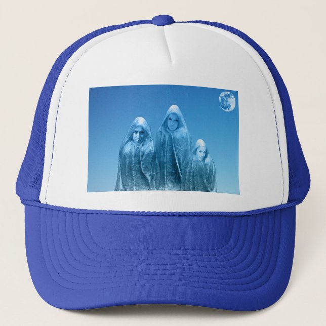 Icy blue sky trucker hat (Front)