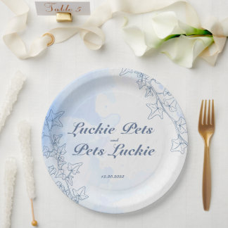Icy Blue snow flake plates