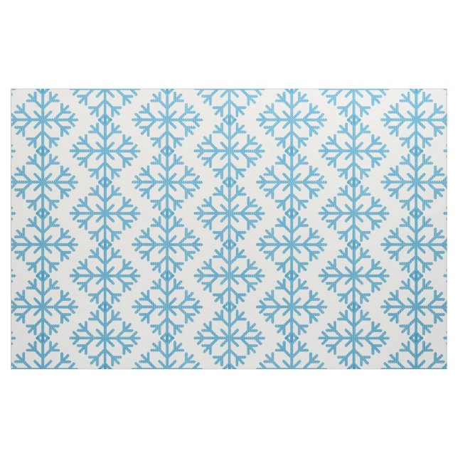 Icy Blue Snowflake Thunder_Cove  Fabric (Fat Quarter)