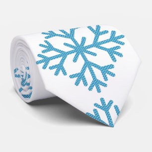Icy Blue Snowflake Thunder_Cove  Tie