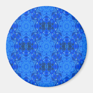 Icy blue snowflakes.... magnet