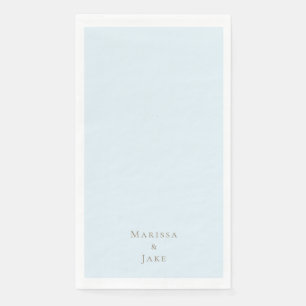 Icy Blue Wedding Napkin