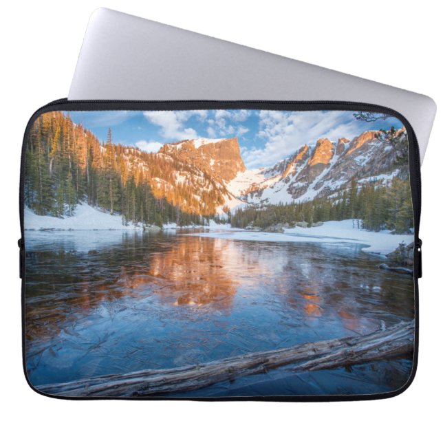 Icy Dream Lake Laptop Sleeve (Front)