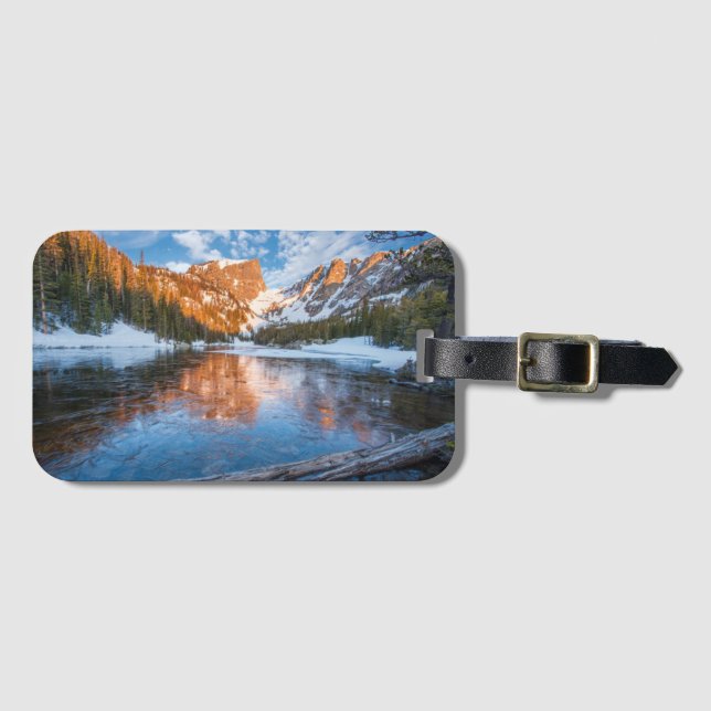 Icy Dream Lake Luggage Tag (Front Horizontal)