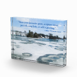 Icy English Lake - Personalized Photo Block