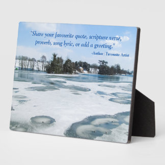 Icy English Lake - Personalized Plaque