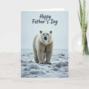 Icy Fathers Day Portrait Card