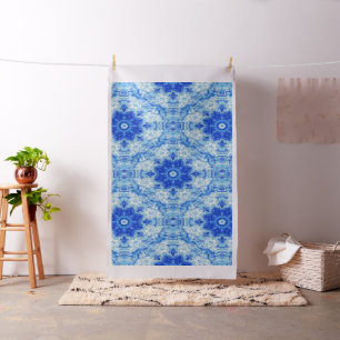 Icy flowers..... fabric