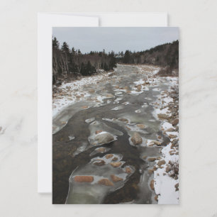 Icy Footprint in the River