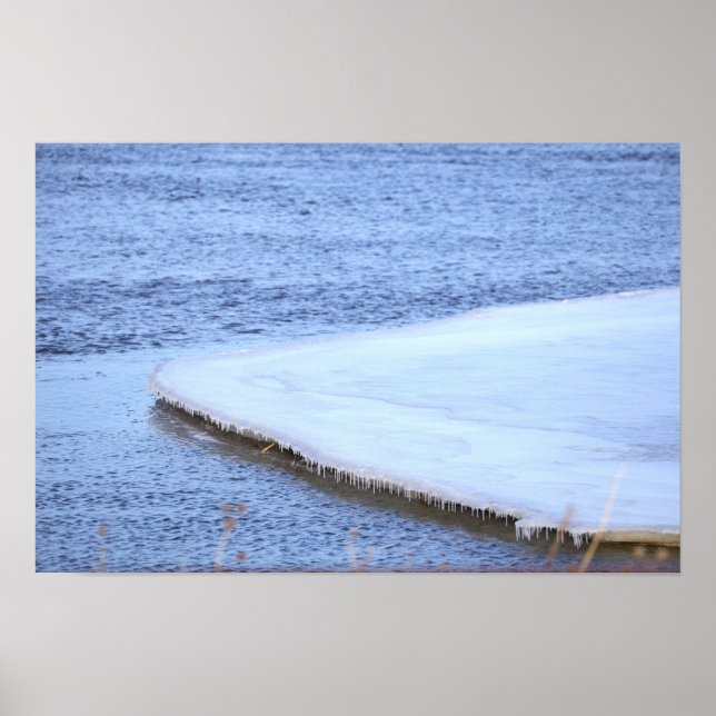 Icy Formation with Water Poster (Front)