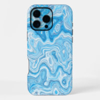 Icy Glacier Blue Marble Texture Abstract Liquid