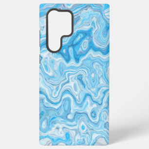 Icy Glacier Blue Marble Texture Abstract Liquid Samsung Galaxy Case