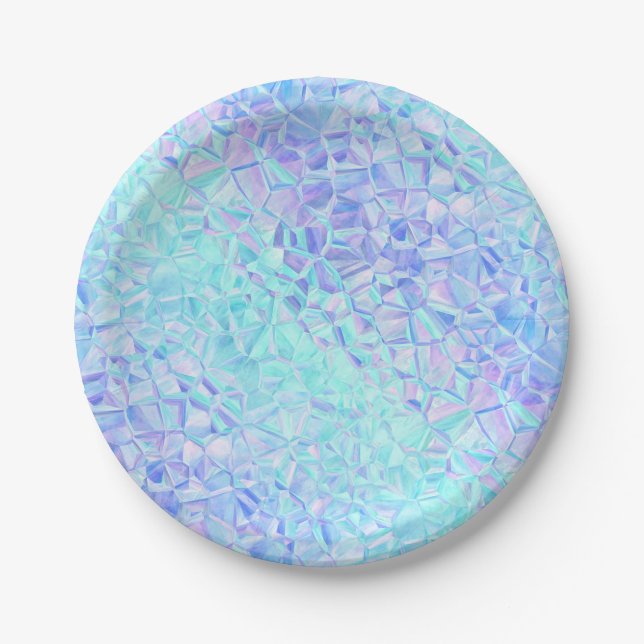 icy iridescence : paper plate (Front)
