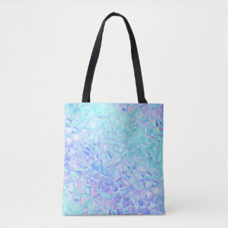 icy iridescence : tote bag