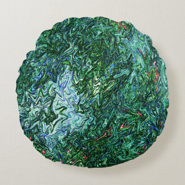 Icy Lake.... Round Cushion (Front)
