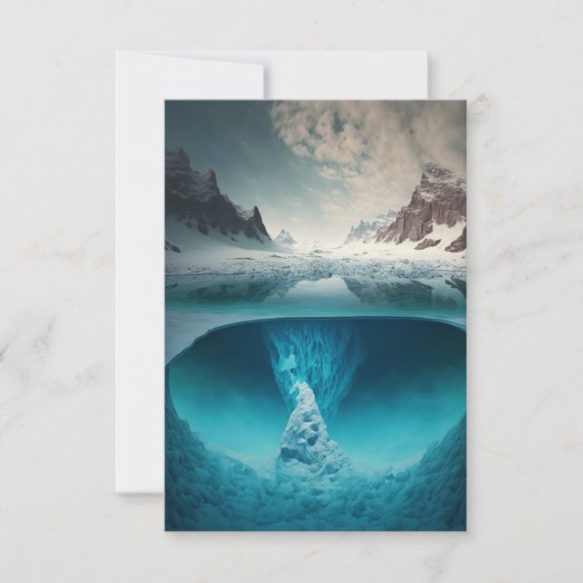 Icy Mountain View Card (Front)