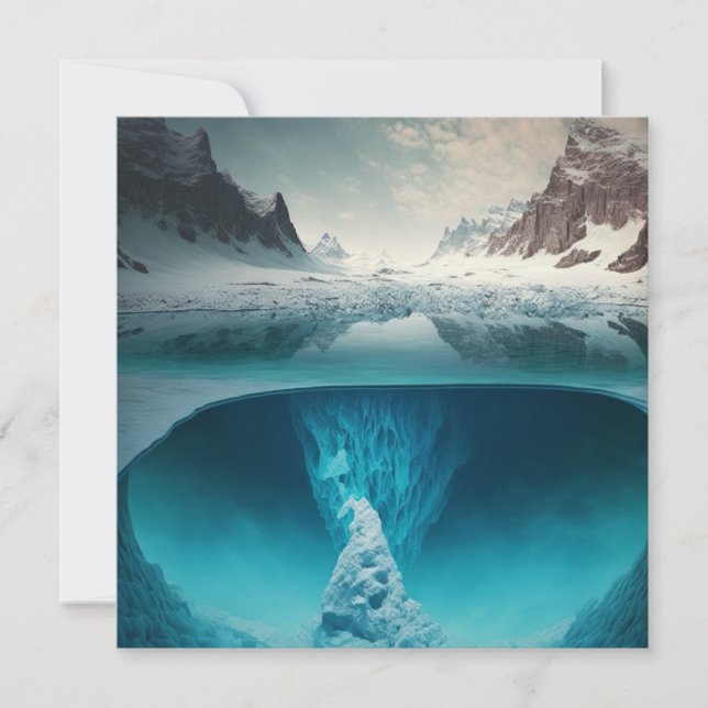 Icy Mountain View Card (Front)