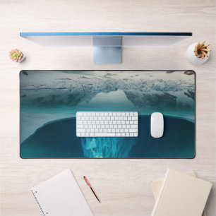 Icy Mountain View Desk Mat