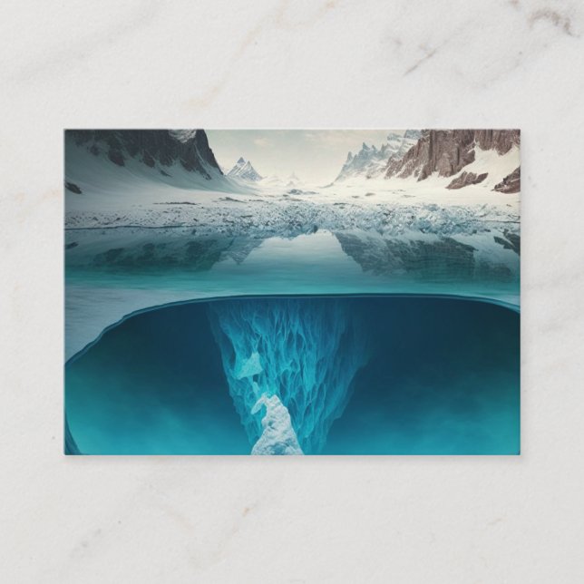 Icy Mountain View Enclosure Card (Front)