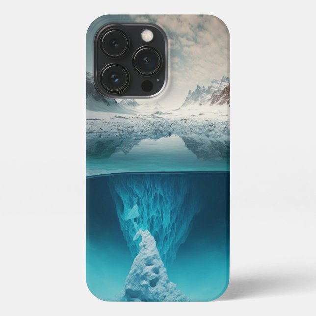 Icy Mountain View iPhone Case (Back)