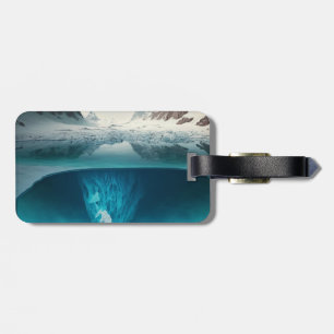 Icy Mountain View Luggage Tag
