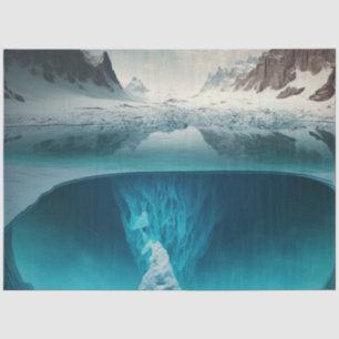 Icy Mountain View Tissue Paper