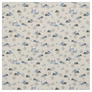 Icy Mountains Fabric