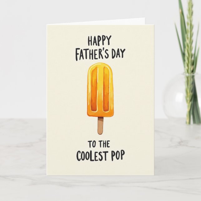 Icy Pop Fathers Day Art Card (Front)