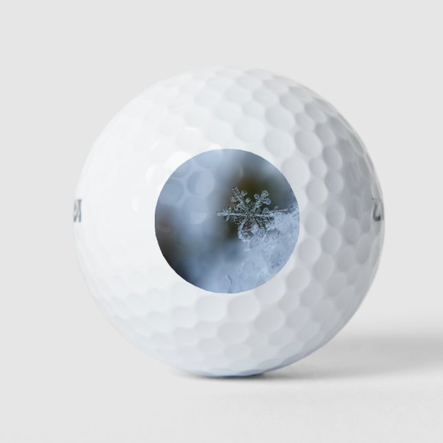 Icy Snowflake Golf Balls (Front)