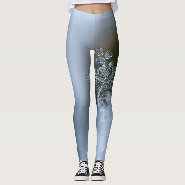 Icy Snowflake Leggings (Front)
